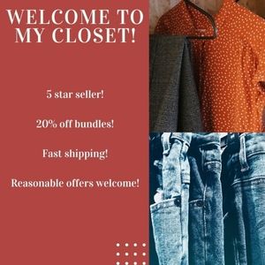 Welcome to my closet!
